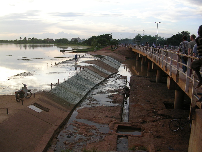 Dam at the north of the city