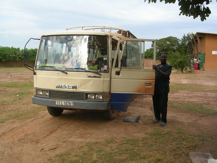 Etienne, our driver, and his bus