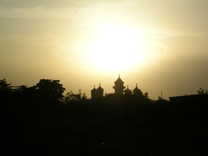 Mosque at sunset