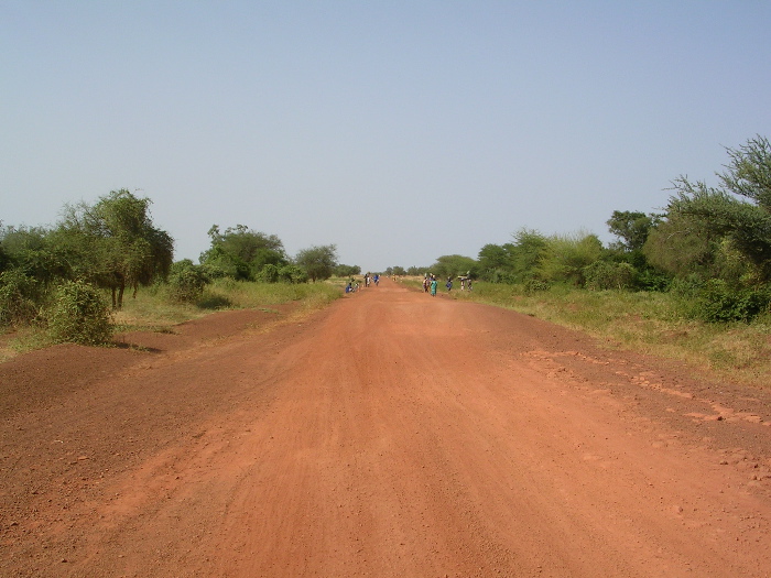 Route menant à Djibo