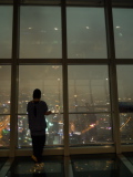 Passerelle d'observation au sommet du Shanghai World Financial Center