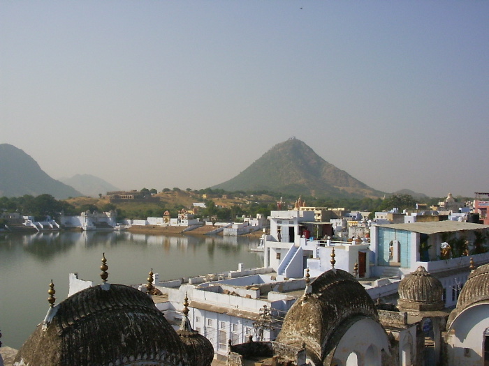 Pushkar and the hill of the Savitri Temple