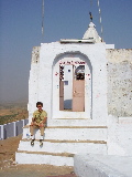 Guillaume in front of the Mochni Temple