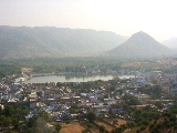 Pushkar vue du temple