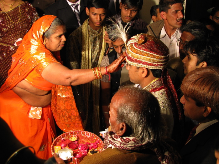 Wedding preparation ceremony