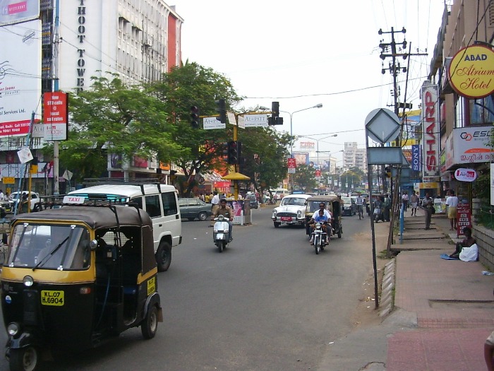 Main street of Ernakulam (Cochin)