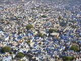 Jodhpur - la ville bleue - vue du fort