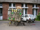 A bicycle-rickshaw