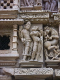 Sculpture sur le Parsvanatha Temple