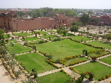 View on the gardens of the palace
