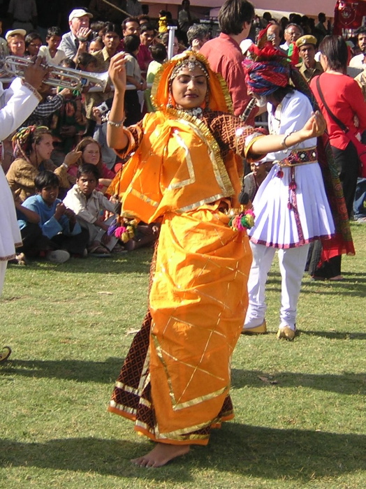 A dancing woman