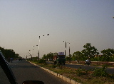 Une avenue de Chandigarh