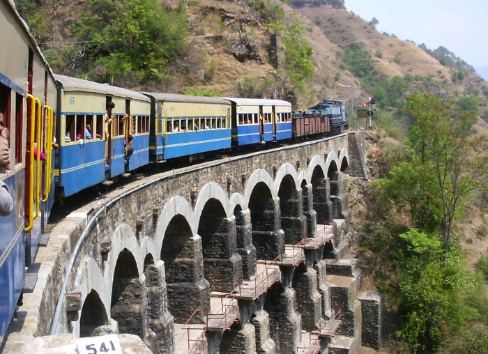 Our train to Shimla