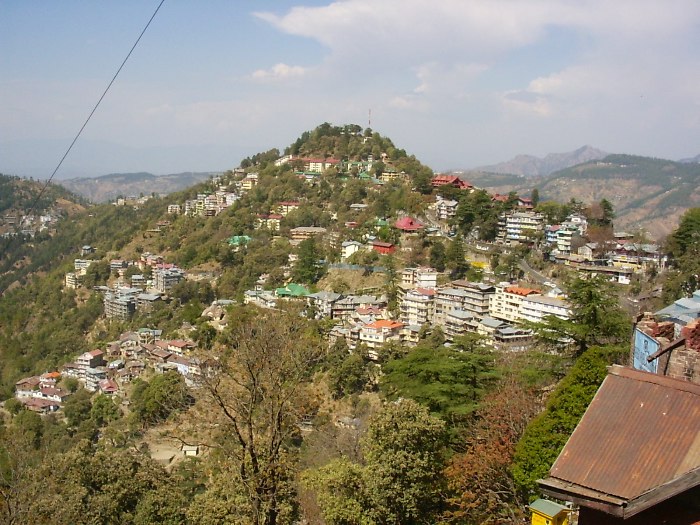 Une colline près de Shimla