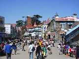 Une rue piétonne de Shimla