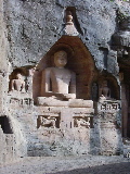 Statues sculpted in the rock
