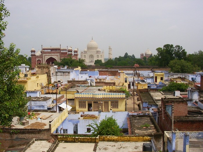 Le Taj Mahal vu de l'hôtel