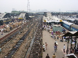 Gare de New Delhi - départ pour Agra