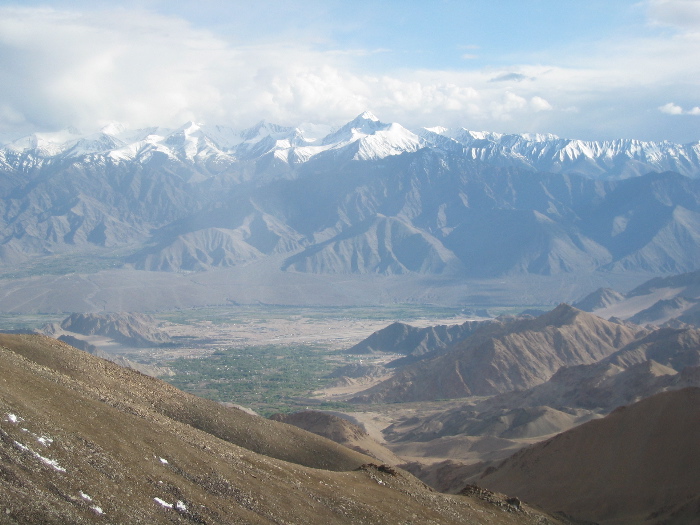 Vue sur la vallée de Leh