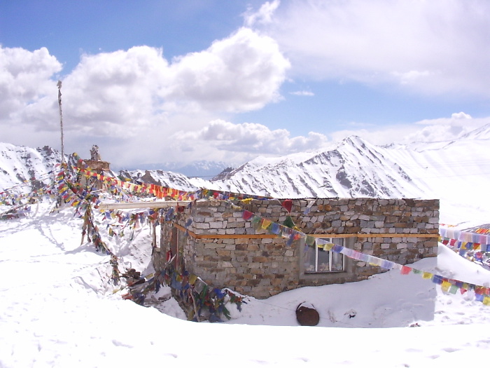 Buddhist temple on the pass (highest temple of the world)