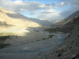 River crossing the valley