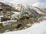 The pass seen from the temple