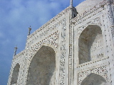 Façade of the Taj Mahal