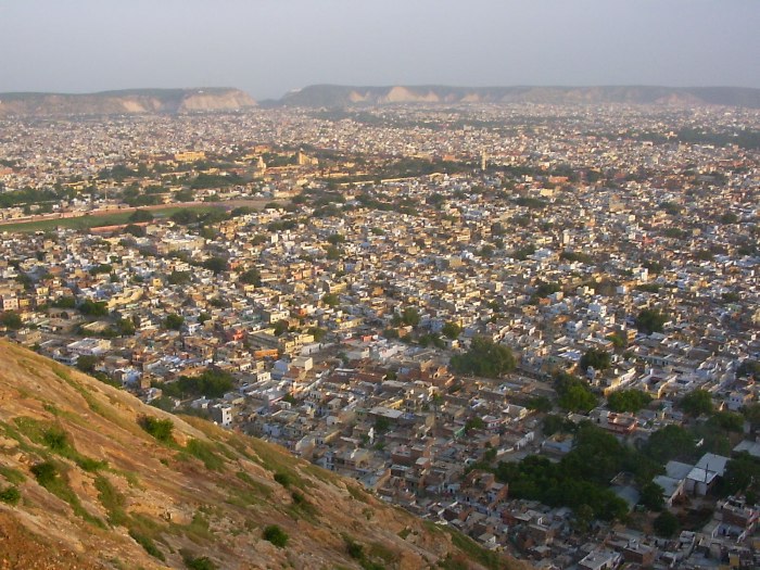 Jaipur seen from the Tiger Fort