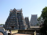 Aligned towers in the temple domain