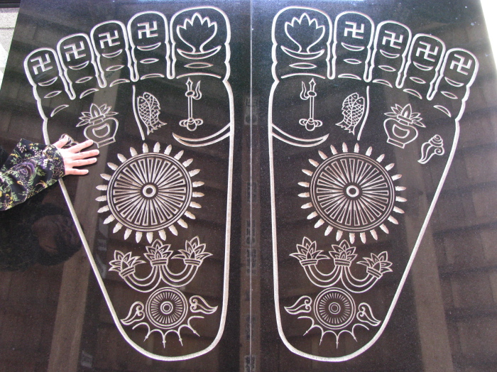Foot prints of the Buddha