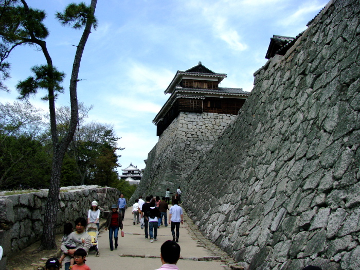 Curtain walls of Matsuyama Castle