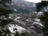 Vue sur le village de Shirakawago