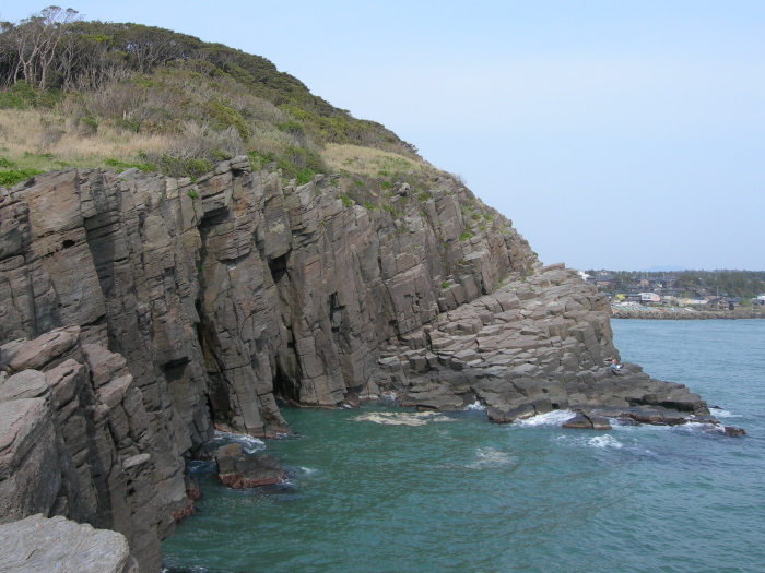 Cliff along the island