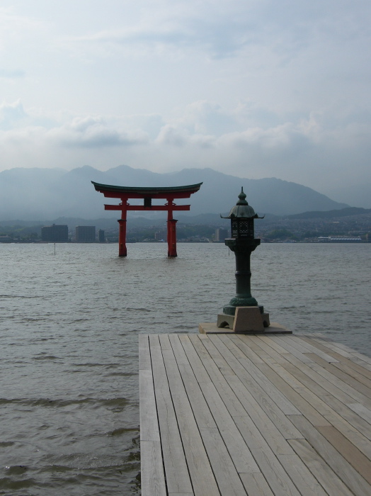 Torii seen from the sanctuary