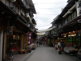 Shopping street of the island