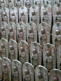 Lines of small statues