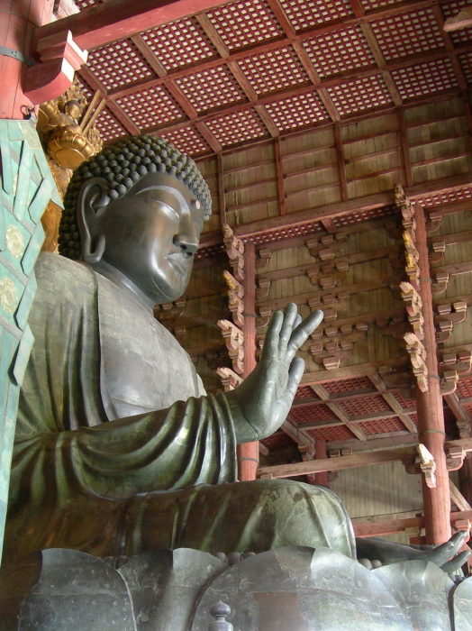 Giant Buddha inside the temple