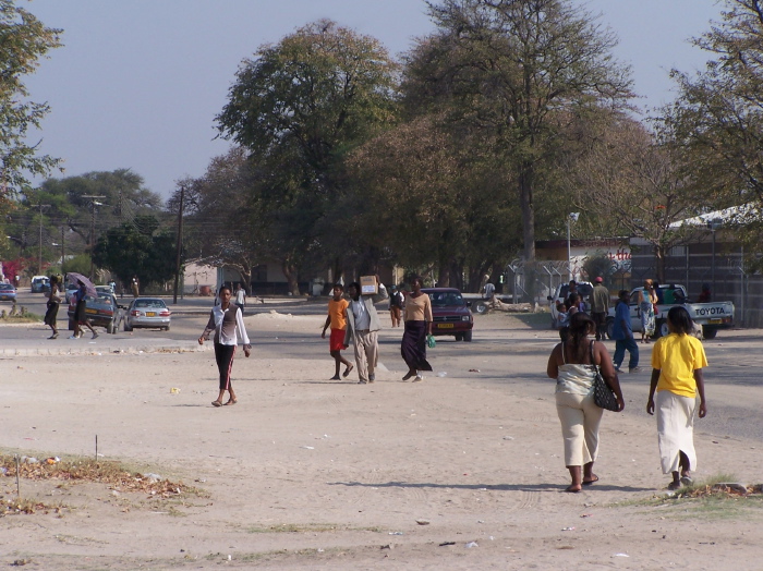 Une rue de Katima Mulilo