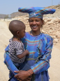 A Herero woman with her child