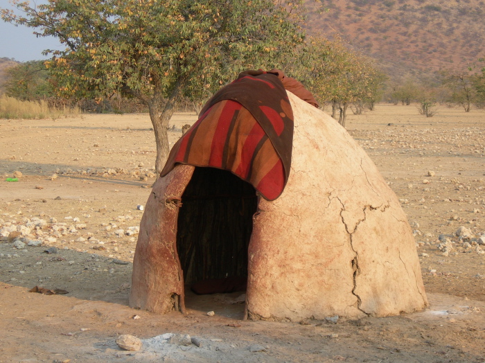 A clay hut