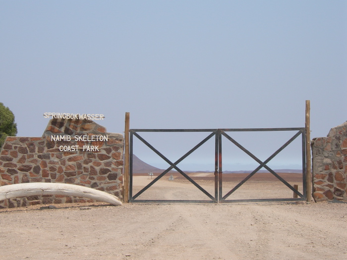 Entry gate to the Skeleton Coast