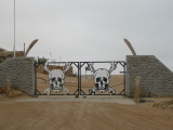 Skeleton Coast exit gate