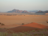 Plaine de Sesriem vue de la dune Elim
