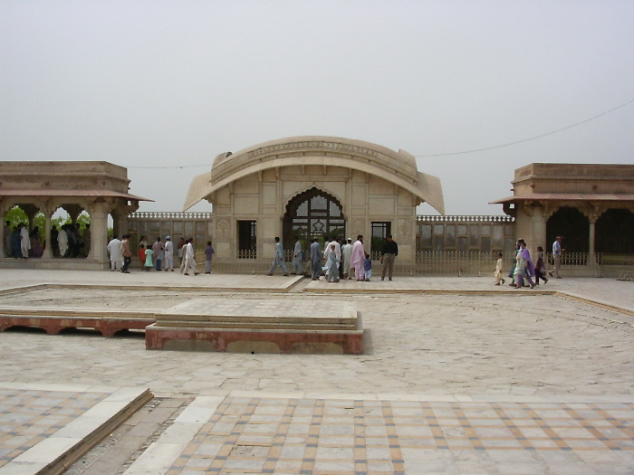 A pavilion in the fort court