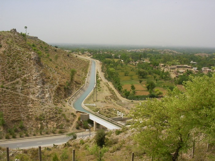 Canal alimentant le réseau d'eau d'Islamabad